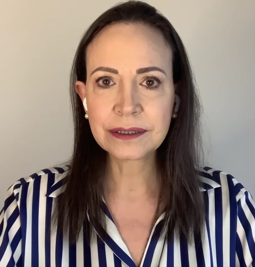 Imagen de ¡María Corina Machado de Venezuela dice estamos listos para tomar el control del gobierno!. Necesitamos alinearnos con Estados Unidos por qué este es un conflicto trasnacional y  necesitamos a la comunidad internacional para actuar. 